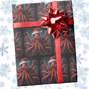 Scary Cthulhu Lovecraft Christmas Horror Wrapping Paper