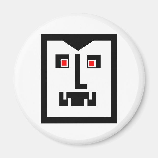 Scary  Cyborg Vampire Bot Magnet (Front)