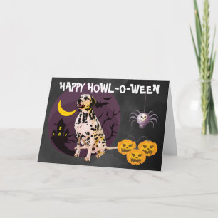 Scary Dalmatian Halloween Card