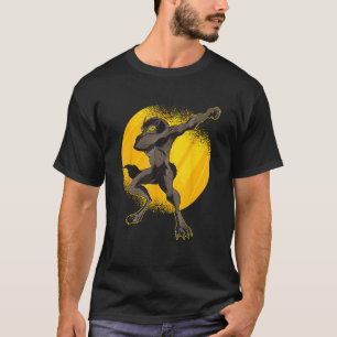 Scary Dance Moonlight Dabbing Werewolf T-Shirt