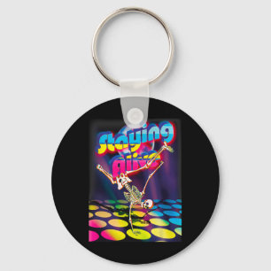 Scary Death Gingerbread Man For Halloween Key Ring