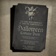 Scary Demon Monster Party Invitation