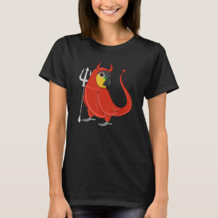 Scary Devil Costume Parrot I Black-headed Caique T-Shirt