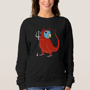 Scary Devil Costume Parrot I Blue Parrotlet Premiu Sweatshirt