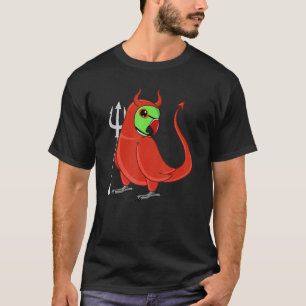 Scary Devil Costume Parrot I Green Indian Ringneck T-Shirt