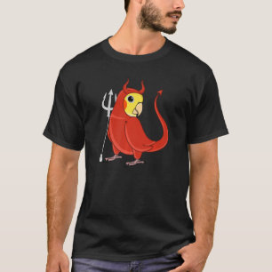 Scary Devil Costume Parrot I Lutino Cockatiel Prem T-Shirt