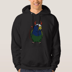 Scary Devil Costume Parrot I White capped Pionus Hoodie