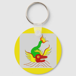 scary dragon key ring