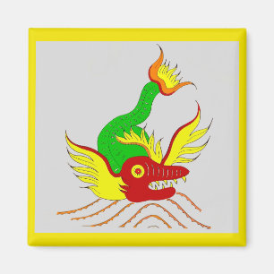 scary dragon magnet