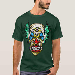 Scary Evil Clown Horror Halloween T-Shirt
