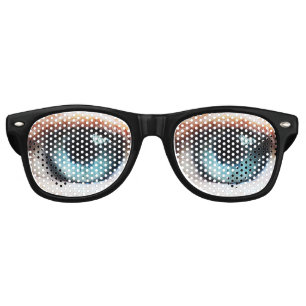 Scary Eyeball & Halloween Blue Eye /spooky zombie Retro Sunglasses