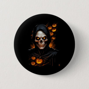 Scary Face Halloween Costume T-shir 6 Cm Round Badge