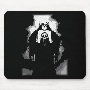 Scary Face Horror Poster Halloween Mouse Pad