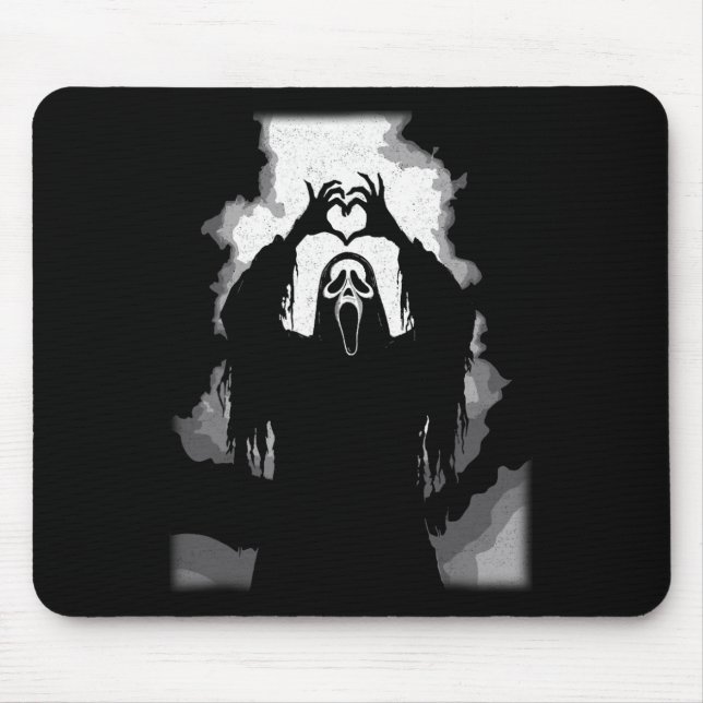 Scary Face Horror Poster Halloween  Mouse Pad (Front)
