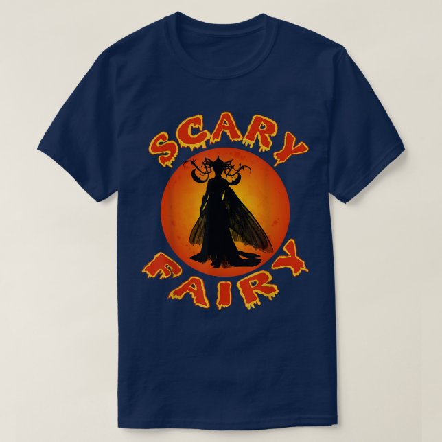 Scary Fairy Godmother Cool Halloween Trick or Trea T-Shirt (Design Front)