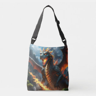 Scary Fire Breathing Dragon,  Crossbody Bag