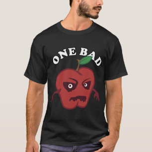 Scary Fruit One Bad Apple Funny T-Shirt