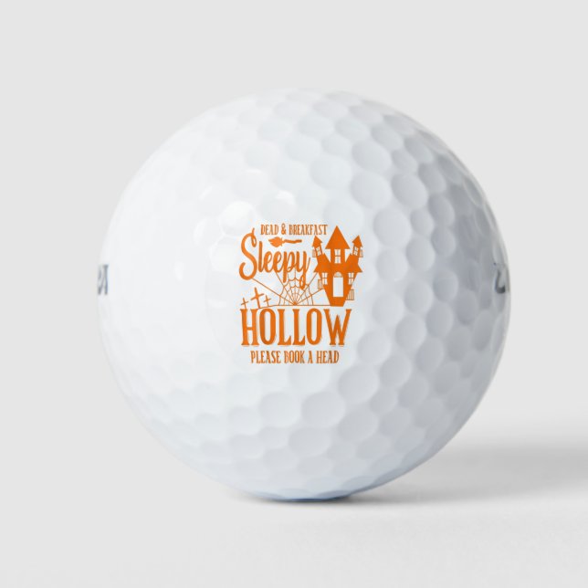 Scary Funny Cute Halloween All Hallows Golf Balls (Front)