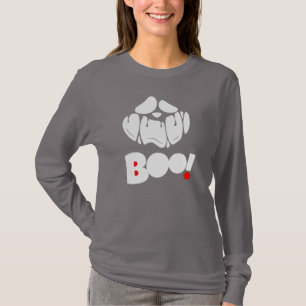 Scary Funny Face Halloween Ghost T-Shirt