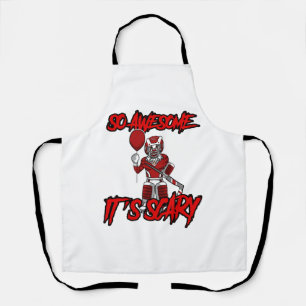 Scary Funny Halloween Clown Hockey Goalie Apron