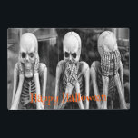Scary Funny Skeletons Halloween Placemat<br><div class="desc">Beautiful Scary Funny Skeletons Halloween Paper Placemat</div>