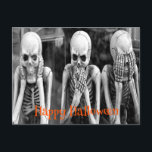 Scary Funny Skeletons Halloween Postcard<br><div class="desc">Beautiful Scary Funny Skeletons Halloween Postcard</div>