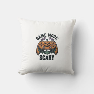 Scary Gamer Shirt Vintage Halloween Controller Art Cushion