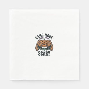 Scary Gamer Shirt Vintage Halloween Controller Art Napkin