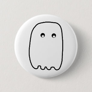 Scary Ghost 6 Cm Round Badge