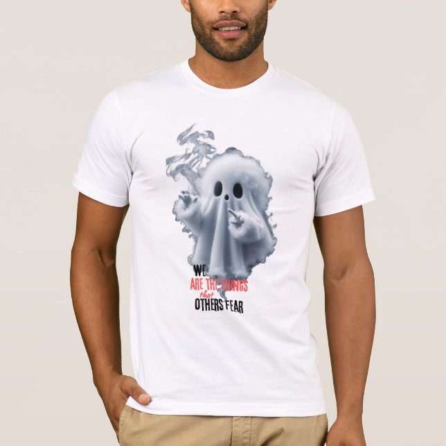 Scary Ghost D1-Halloween costumes T-Shirt (Front)