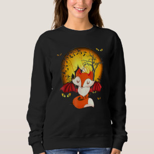Scary Ghost Fox Horror - Spooky Night Sweatshirt