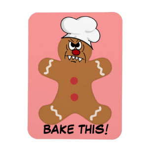 Scary Gingerbread Man Cookie Magnet
