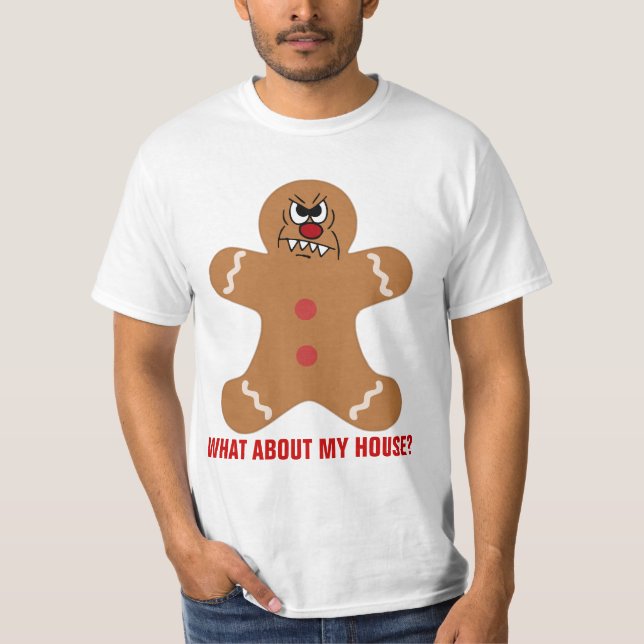 Scary Gingerbread Man Cookie T-Shirt (Front)