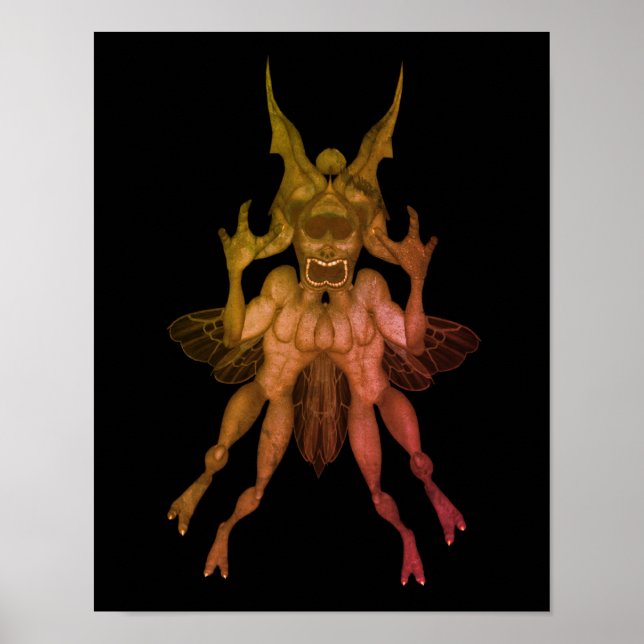 Scary Goblin Halloween  Poster (Front)