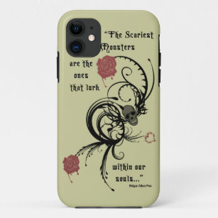 Scary Gothic Edgar Allen Poe Quote iPhone 5 Case