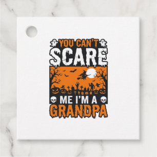 Scary Grandpa Vintage Halloween Shirt Design_1 Favour Tags