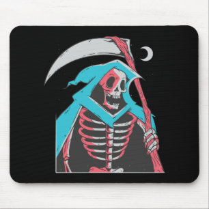 Scary Grim Reaper Halloween Costume Mouse Pad
