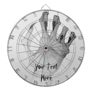 Scary gruesome gnarled monster hand dartboard
