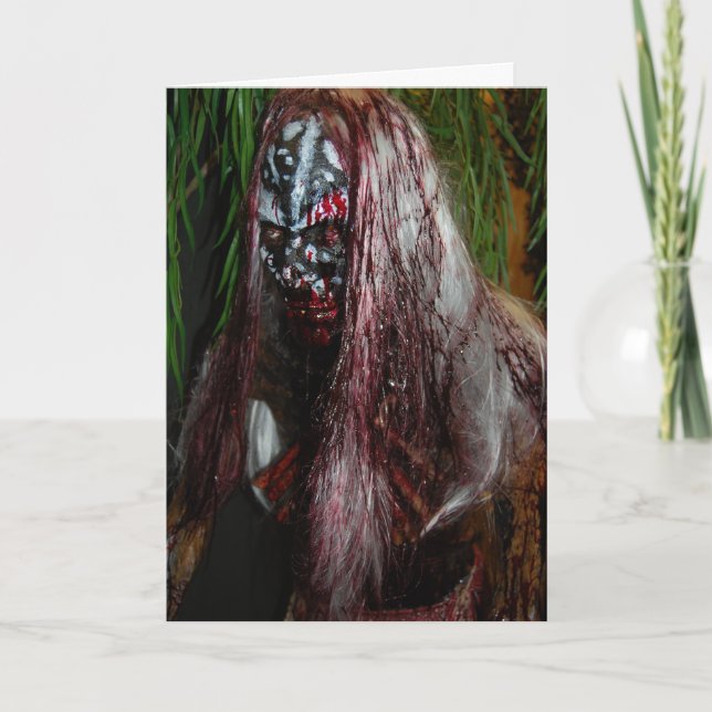 Scary Guy Halloween Card (Front)