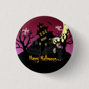 Scary Halloween 3 Cm Round Badge