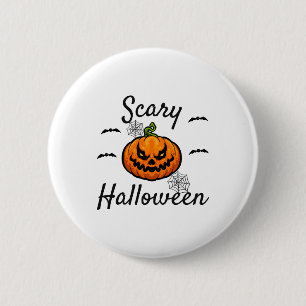 Scary Halloween         6 Cm Round Badge