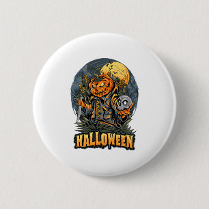Scary Halloween  6 Cm Round Badge