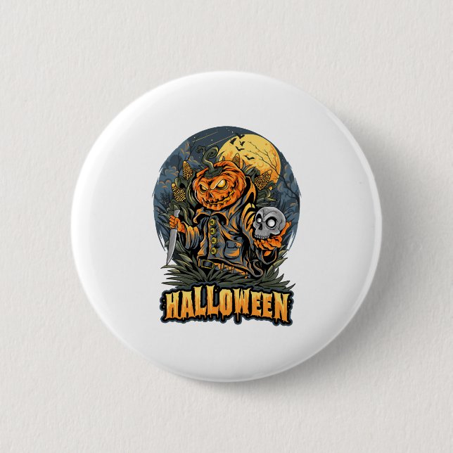 Scary Halloween  6 Cm Round Badge (Front)