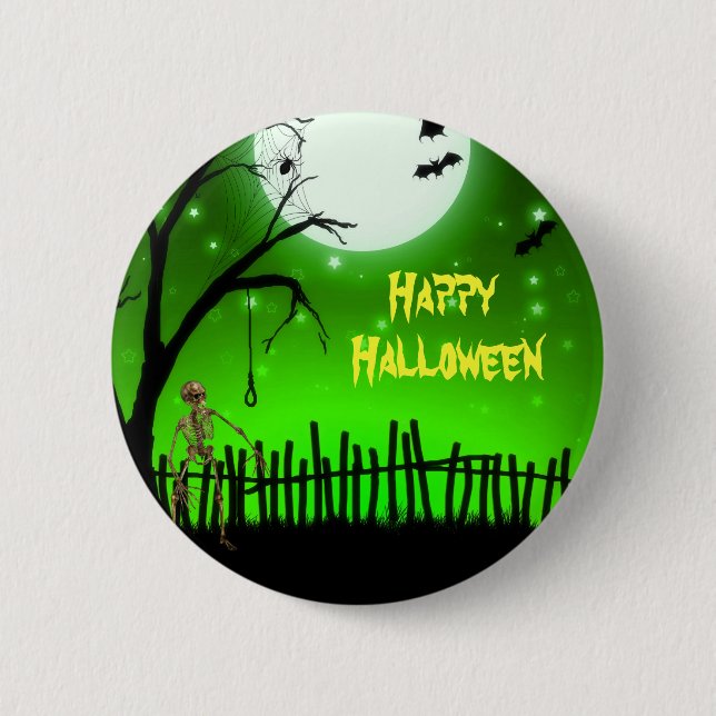 Scary Halloween 6 Cm Round Badge (Front)