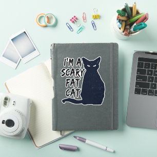 Scary Halloween Black Cat Design graphic