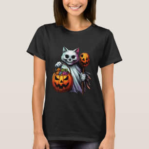 Scary Halloween Cat Ghost Spooky Candy Bag 1 T-Shirt