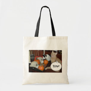 Scary Halloween Cats Tote Bag