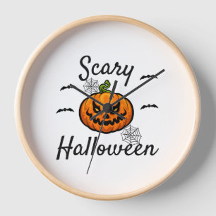 Scary Halloween Clock