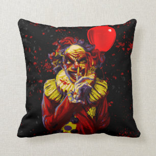 Scary Halloween Clown Costume Party Cushion