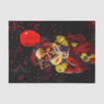 Scary Halloween Clown Costume Party Tissue Paper<br><div class="desc">Tissue Paper</div>